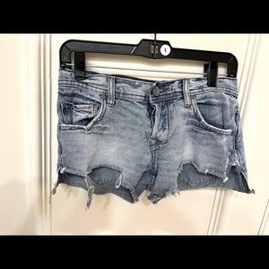 Free People Button-fly Denim Shorts W24